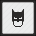bat, batman, face, function, mask, square