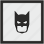 bat, batman, face, function, mask, square 