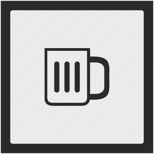 Beer, cup, drink, function, square icon - Download on Iconfinder
