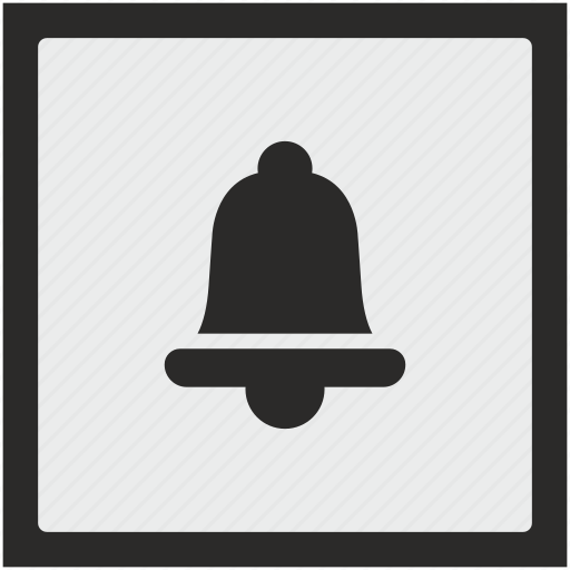 Alarm, bell, function, ring, square icon - Download on Iconfinder