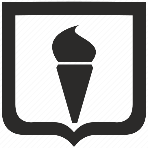 Cone, cream, ice, shield icon - Download on Iconfinder