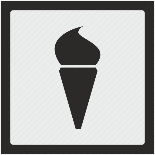 Cone, cream, function, ice, square icon - Download on Iconfinder