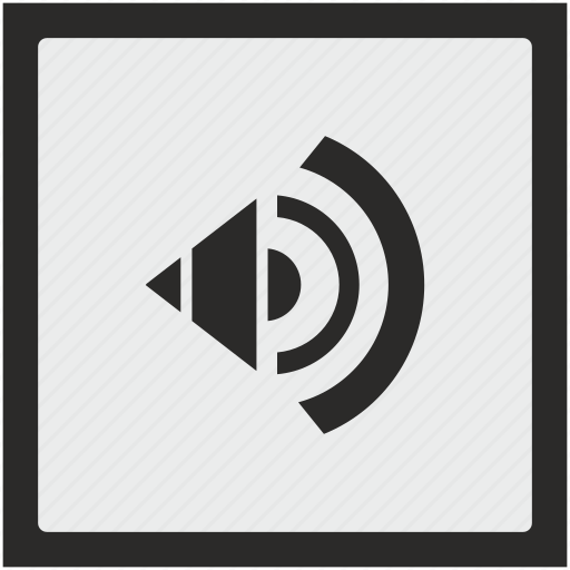 Acoustic, function, music, sound, speaker, square icon - Download on Iconfinder
