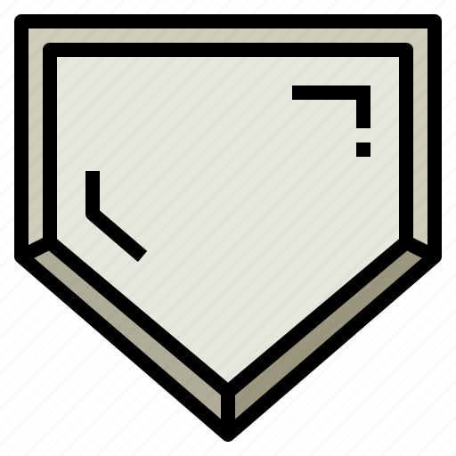 Baseball, field, home, plate icon - Download on Iconfinder