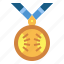 award, champion, medal, winner 
