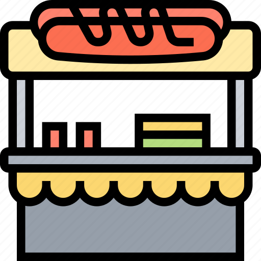Hotdog, food, shop, stand, booth icon - Download on Iconfinder