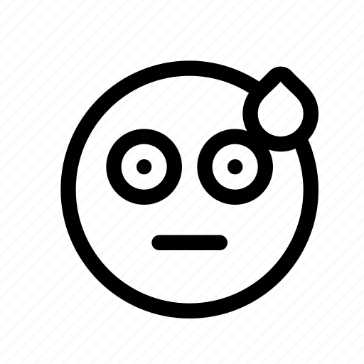 Amazed, cold, confused, emoji, shocked, surprised, sweat icon - Download on Iconfinder