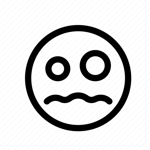 Emoji, emoticon, fearful, panic, panicking, scared, smiiley icon - Download on Iconfinder