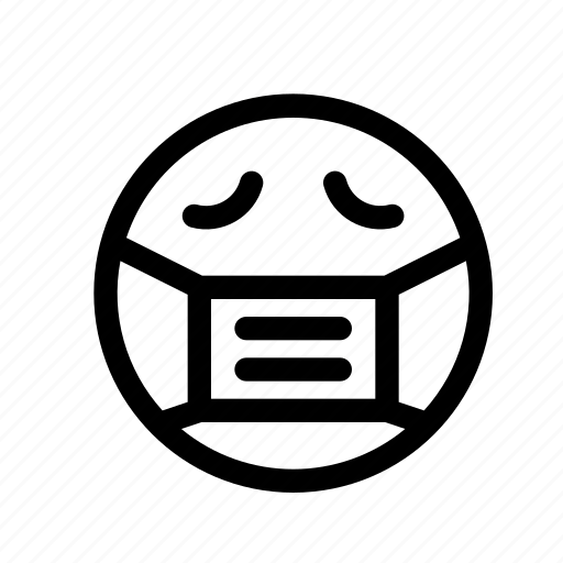 Emoji, emoticon, ill, mask, sick, smiiley, unwell icon - Download on Iconfinder