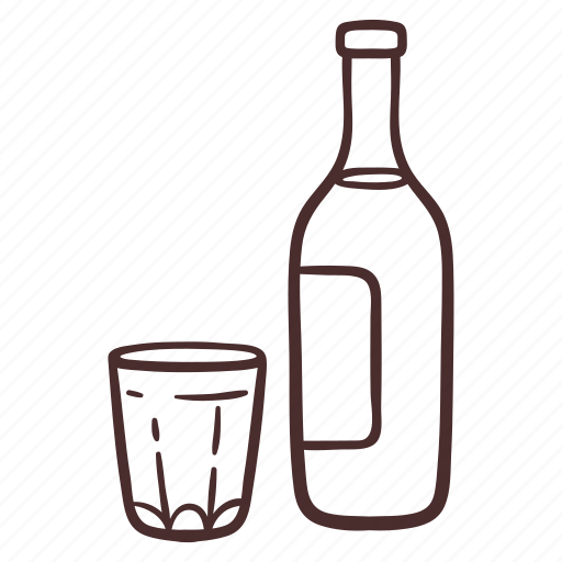 Wine, alcohol, drink, glass, bottle icon - Download on Iconfinder