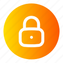 lock, user, interface, ui, padlock, secure, restricted, security