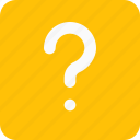 question, square, essentials, basic, user interface