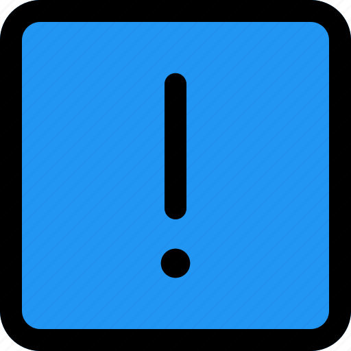 Warning, square, essentials, basic, user interface icon - Download on Iconfinder