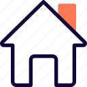 home, chimney, house, basic, user interface