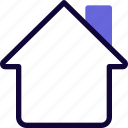 house, with, chimney, basic, user interface
