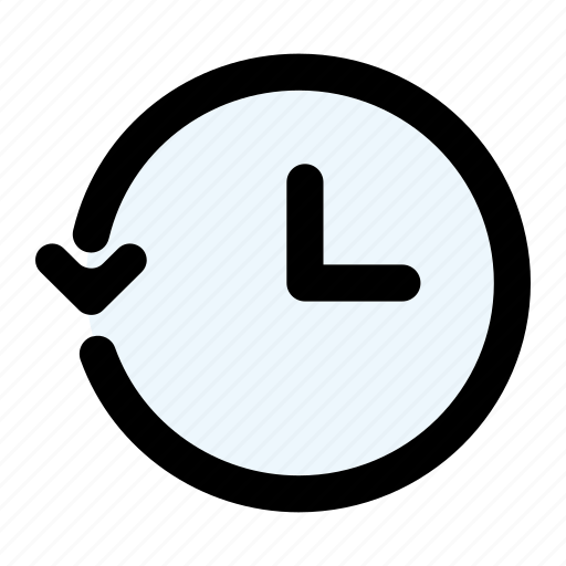 History, clock, restore, counterclockwise, left arrow, yesterday, time icon - Download on Iconfinder