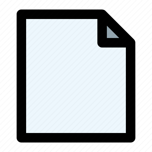 Paper, document, file, new, blank, page, folder icon - Download on Iconfinder