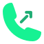 call, outcoming call, phone call, communications, out, phone, user interface, arrow, outgoing call 
