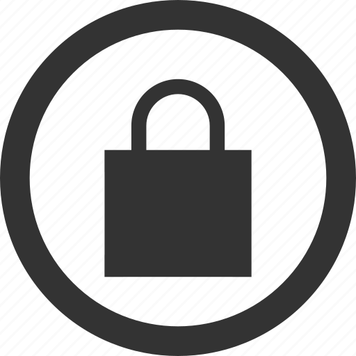 Circle, lock, privacy, safe, secure, security icon - Download on Iconfinder