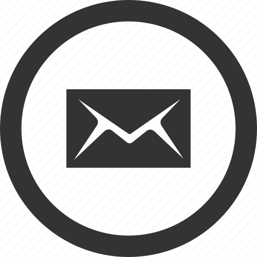 Circle, email, letter, mail, message, send icon - Download on Iconfinder