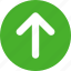 arrow, circle, climb, direction, green, north icon