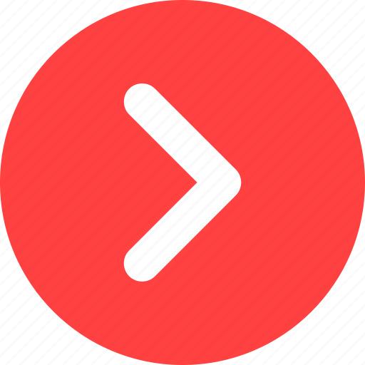 Arrow, circle, east, forward, next, red, right icon - Download on Iconfinder