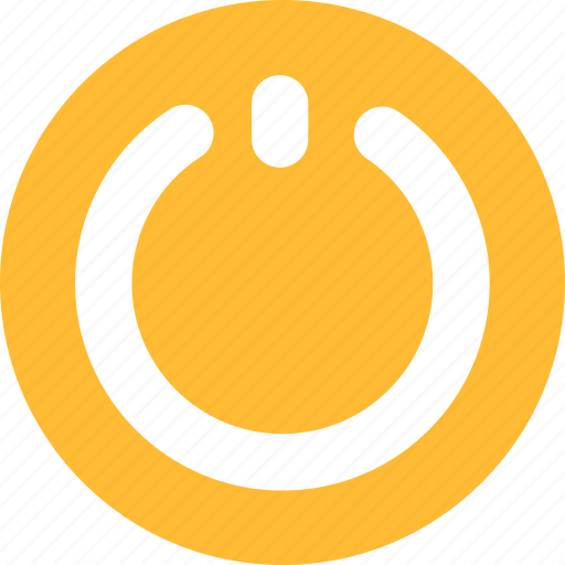 Circle, close, exit, off, power, yellow icon - Download on Iconfinder
