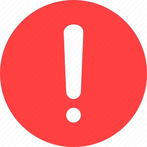 Alert, caution, danger, error, exclamation, red icon - Download on Iconfinder