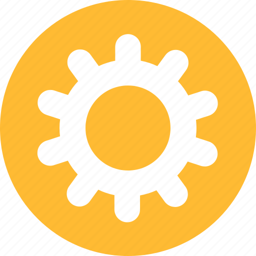 Gear, options, preferences, setting, settings, yellow icon - Download on Iconfinder