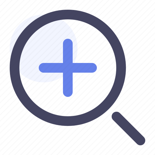 Magnifying, plus, search, find, glass, magnifier, zoom icon - Download on Iconfinder