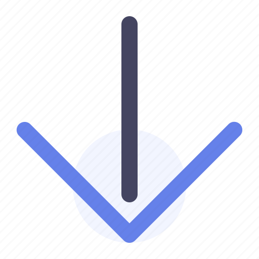 Arrow, down, direction, downgrade, under icon - Download on Iconfinder
