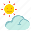cloud, forecast, sun, weather 