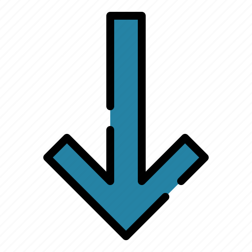 Arrow, below, direction, down icon - Download on Iconfinder