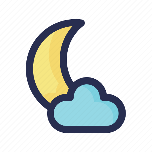 Moon, moonlight, cloud, night, dark icon - Download on Iconfinder