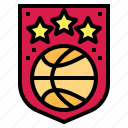 badges, basketball, emblem, star 