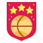 badges, basketball, emblem, star 