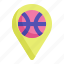 basketball, game, sport, pin, location 