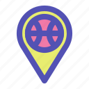 basketball, game, sport, pin, location