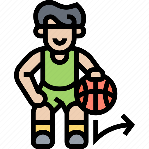 Dribble, basketball, playing, sport, athlete icon - Download on Iconfinder