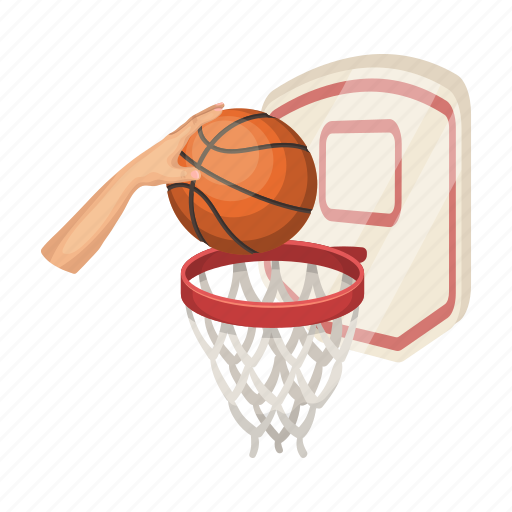 Ball, basket, basketball, game, hand, shield, throw icon - Download on Iconfinder