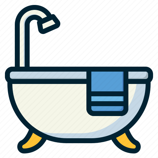 Bathub, bath, bathroom, shower icon - Download on Iconfinder