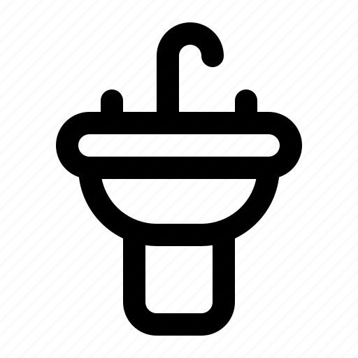 Washbasin, sink, furniture, household, faucet, hygiene, water icon - Download on Iconfinder