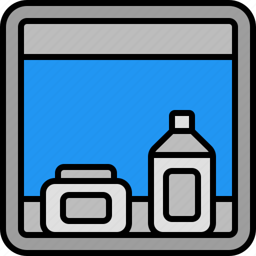 Cabinet, interior, shelf, bathroom, restroom, toilet, wc icon - Download on Iconfinder