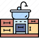 cabinet, cook, home, kitchen, restaurant