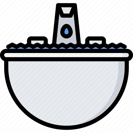 Bathroom, faucet, hygiene, shower, sink, toilet icon - Download on Iconfinder