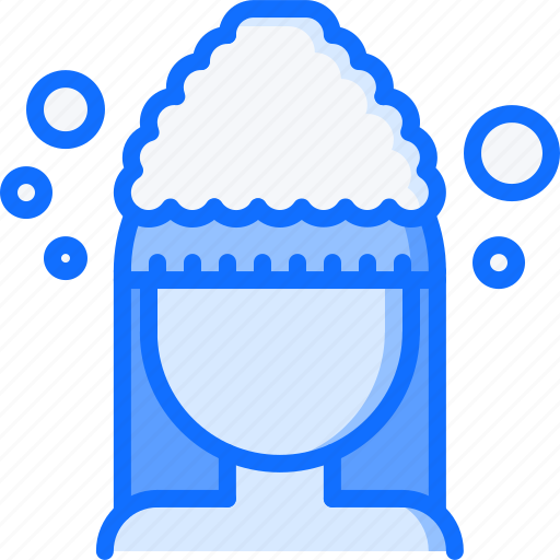 Bathroom, foam, hygiene, shower, soap, toilet, woman icon - Download on Iconfinder