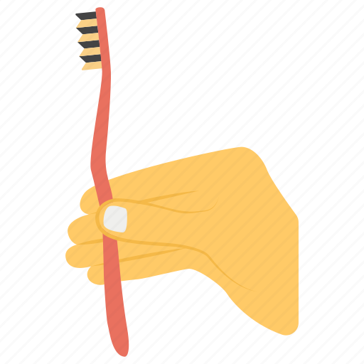 Bathroom accessories, cleanliness, hand hold brush, teeth cleaning, tooth brush icon - Download on Iconfinder