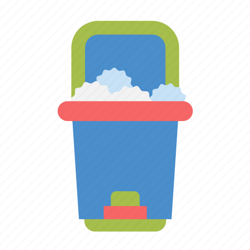 Bin, garbage, dustbin, rubbish, trash, can, household icon - Download on Iconfinder