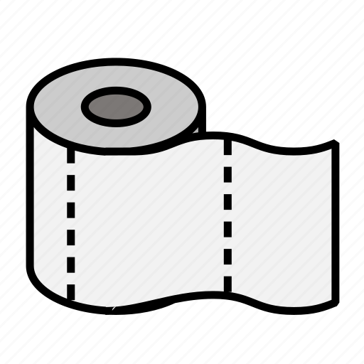 Paper, tissue, bathroom, roll, toiletpaper, restroom, toilet icon - Download on Iconfinder