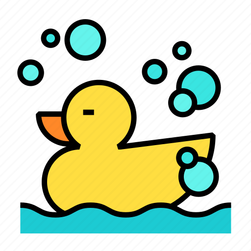 Baby, bath, child, duck, rubber, water, toy icon - Download on Iconfinder